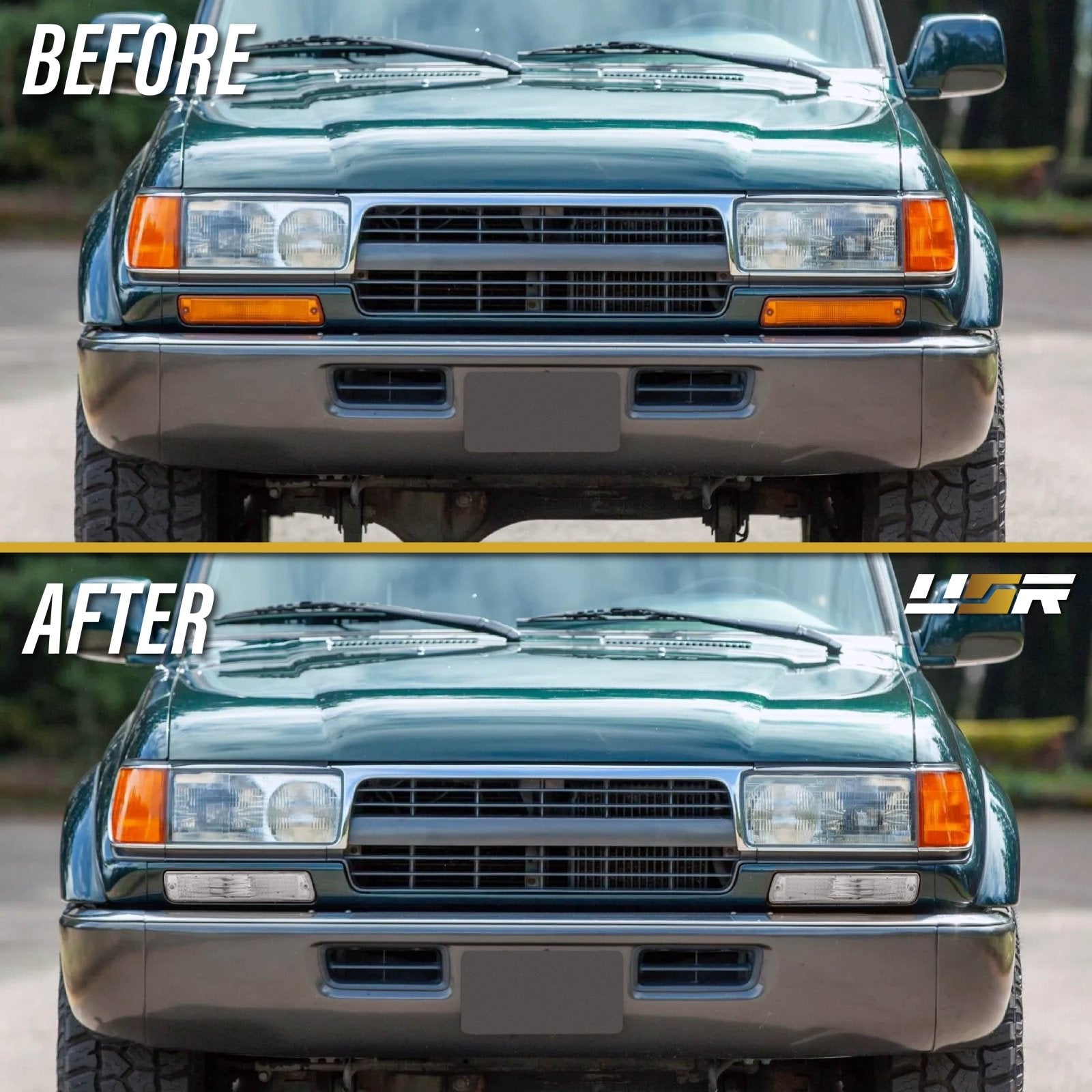 1991-1997 Toyota Land Cruiser & 1996-1997 Lexus LX450 Clear Front