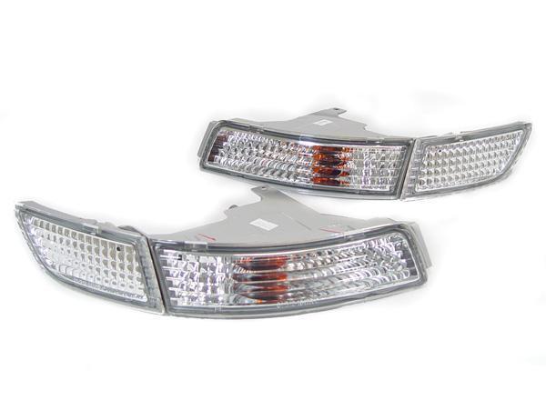 1991 - 1995 Toyota SW20 MR2 MR2 Crystal Style Lens Clear or Black Bumper 4 Pieces Turn Signal Lights