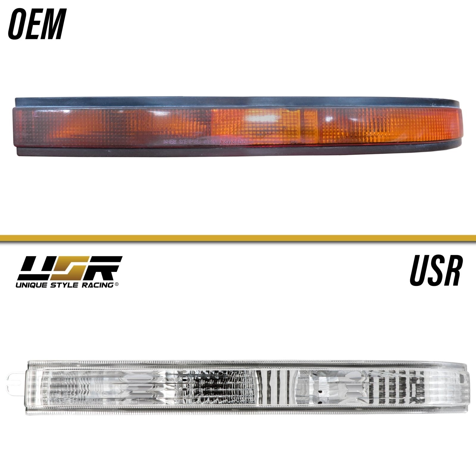1987-1988 Toyota Supra Clear Bumper Lights – Unique Style Racing