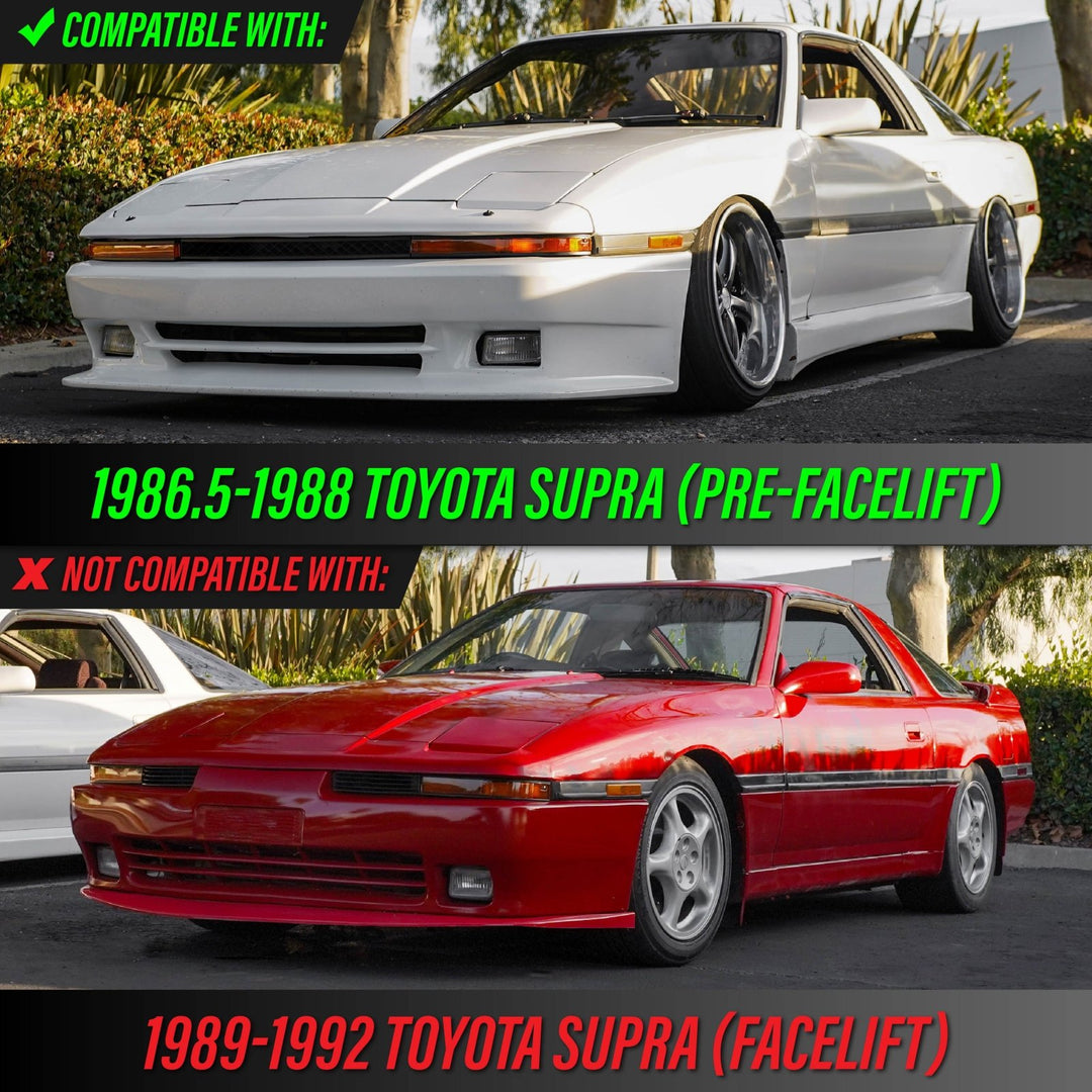 1986 1987 1988 Toyota Supra OE Frosted Amber Clear or Smoked Lens Bumper Lights

#lens-color_amber-lens