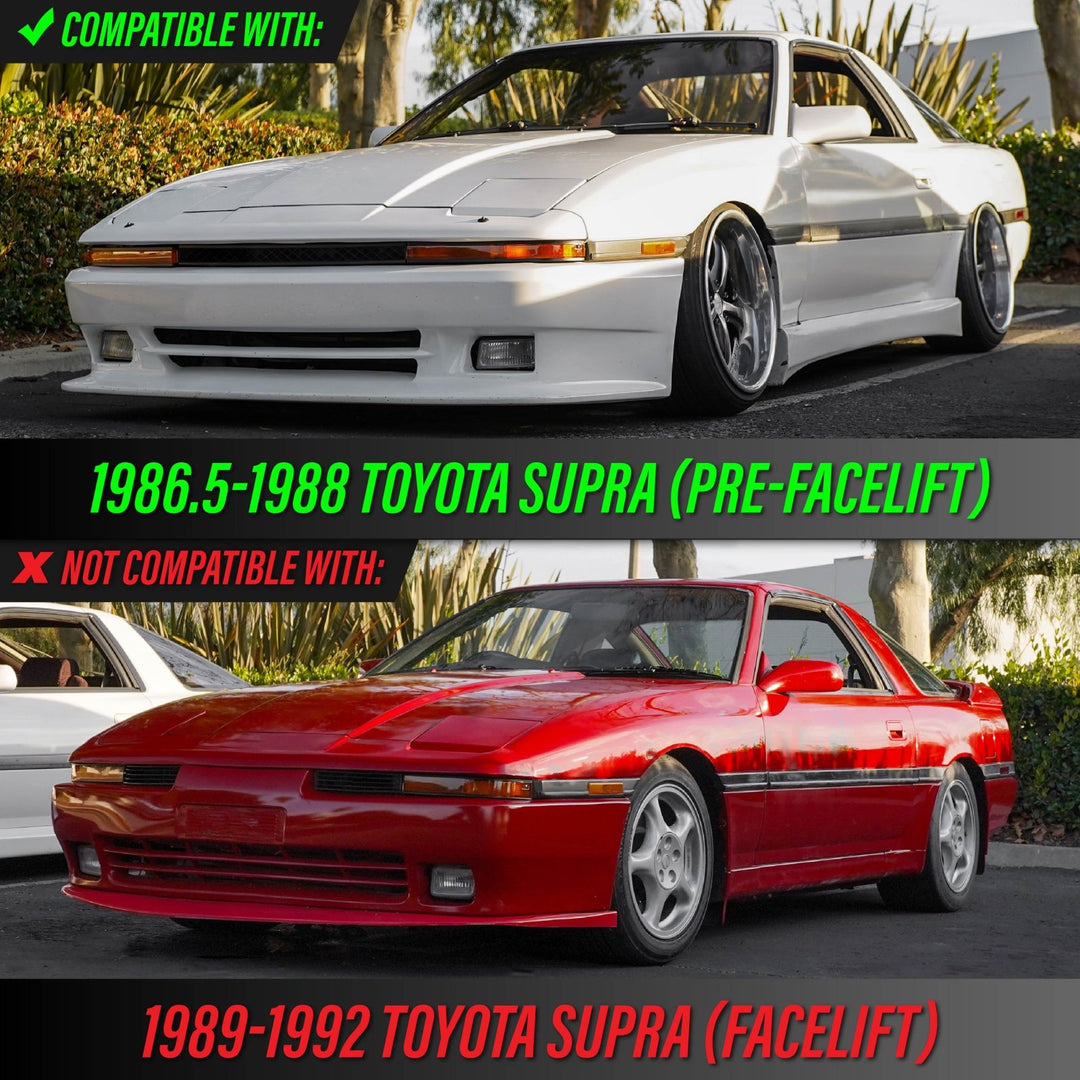 1986 1987 1988 Toyota Supra OE Frosted Amber Clear or Smoked Lens Bumper Lights

#lens-color_clear-lens