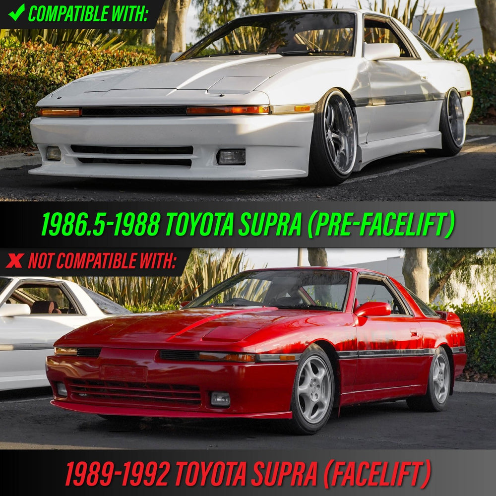 1986 1987 1988 Toyota Supra OE Frosted Amber Clear or Smoked Lens Bumper Lights

#lens-color_euro-style