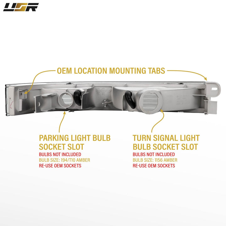 1989 1990 1991 1992 Toyota Supra MK3 Clear or Smoke Bumper Signal Lights

#lens-color_smoke-lens