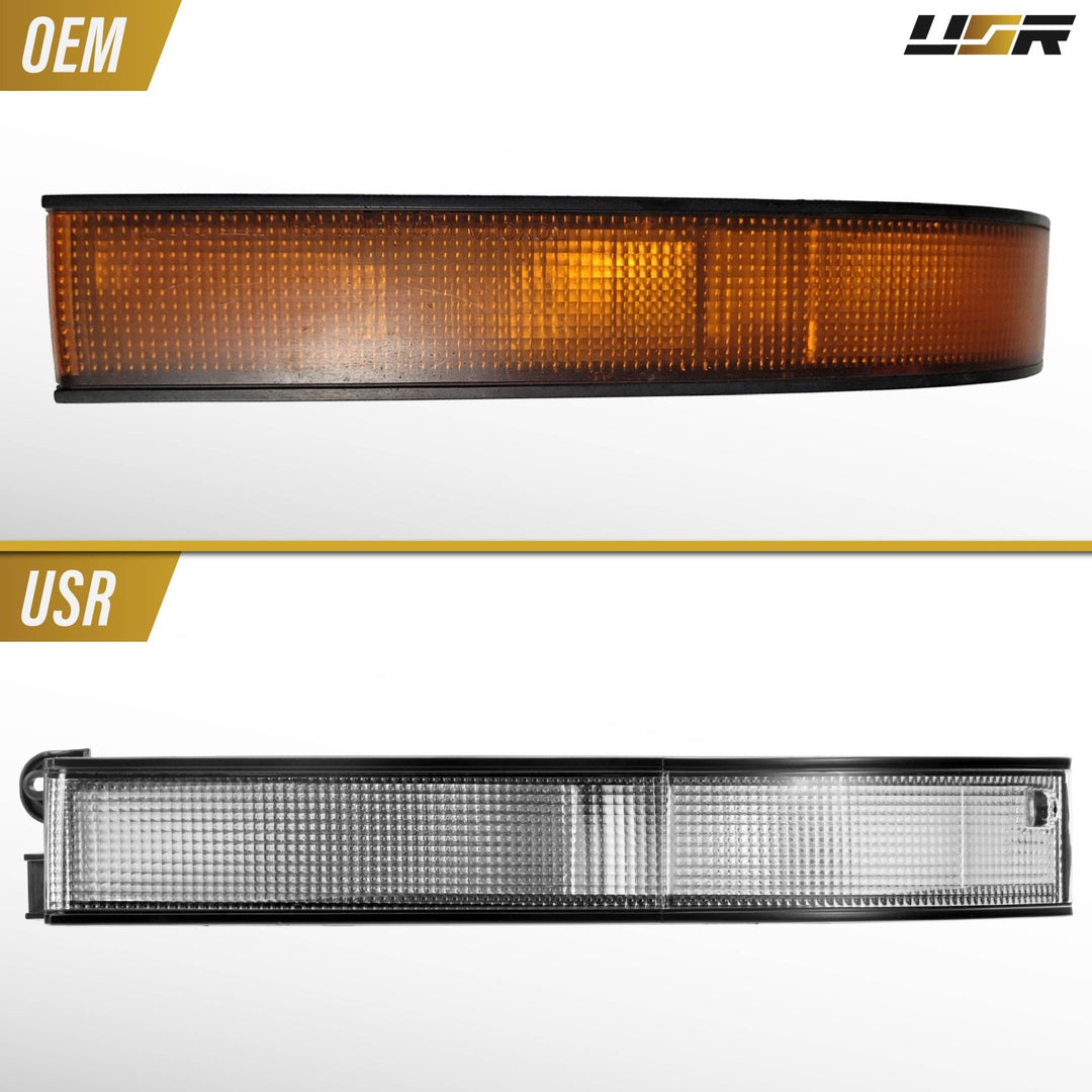 1989 1990 1991 1992 Toyota Supra OE Frosted Amber, Clear or Smoked Lens Bumper Lights

#lens-color_clear-lens
