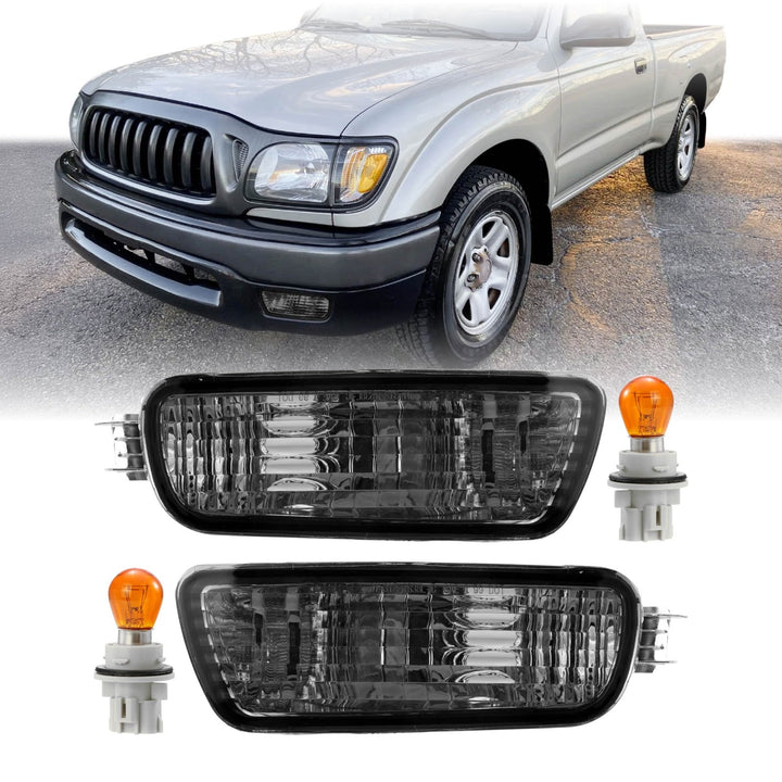 2001-2004 Toyota Tacoma 2WD / 4WD Smoke Lens Front Bumper Signal Lights