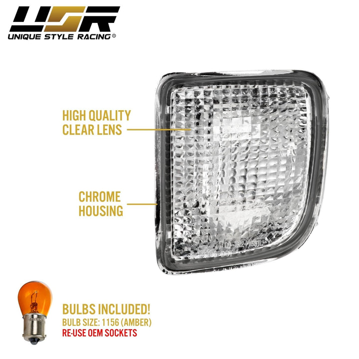 1998 - 2000 Toyota Tacoma 4WD & Tacoma 2WD PreRunner JDM Clear Bumper Signal Light