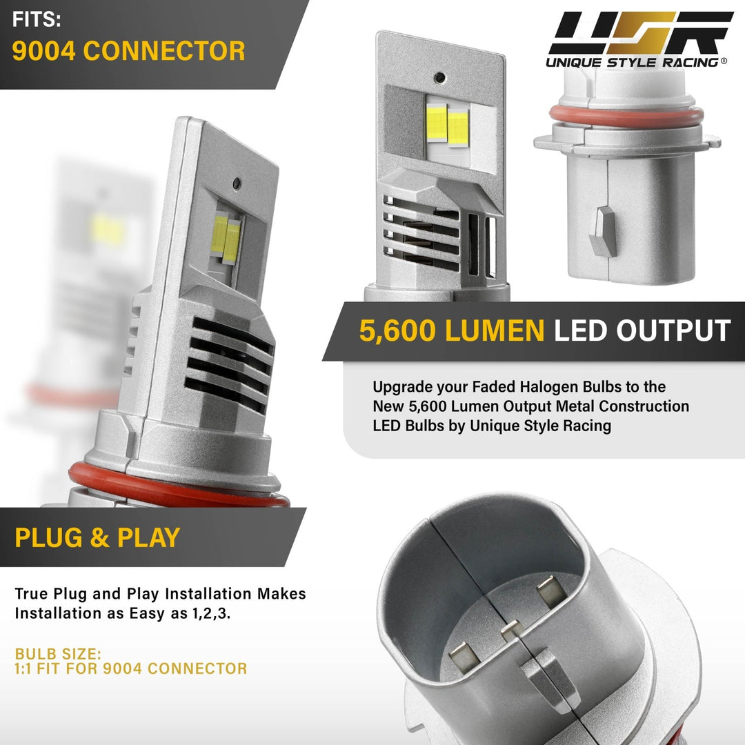 LED Headlight Bulbs H1, H3, H4, H7, H10, H11, 9004, 9005, 9007
#bulb-size_9004