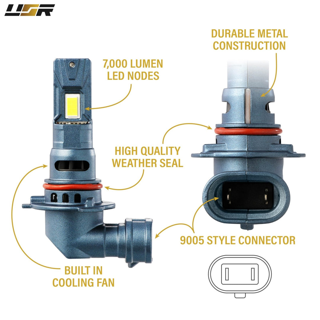 LED Headlight Bulbs H1, H3, H4, H7, H10, H11, 9004, 9005, 9007
#bulb-size_9005
