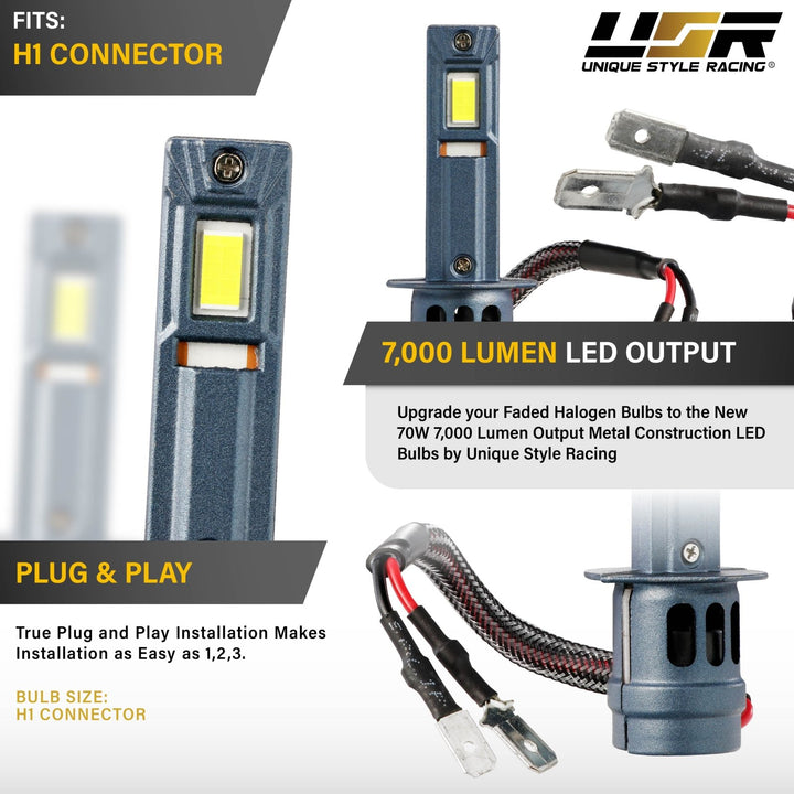LED Headlight Bulbs H1, H3, H4, H7, H10, H11, 9004, 9005, 9007
#bulb-size_h1