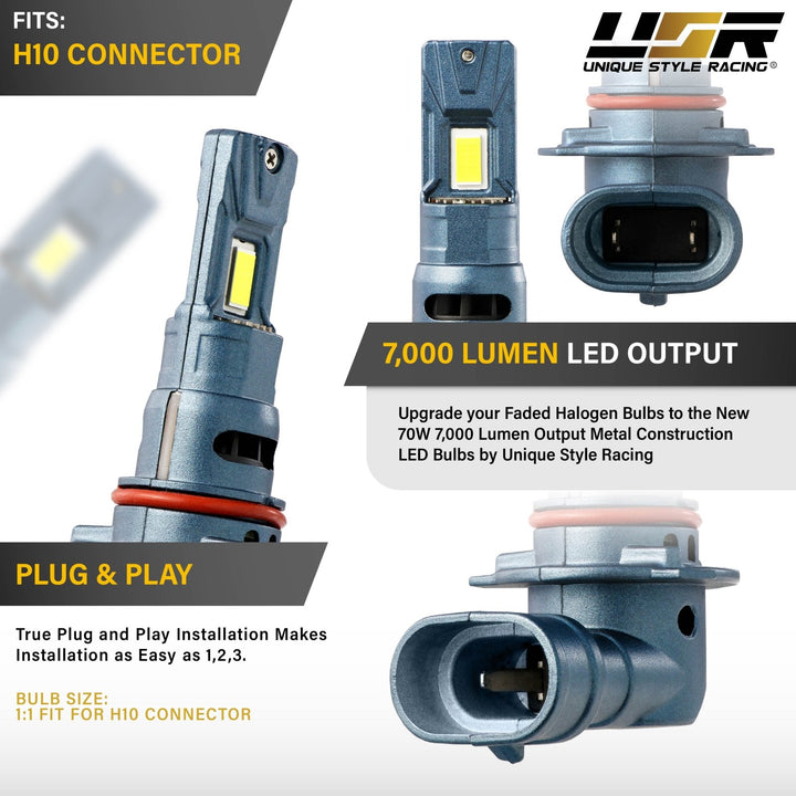 LED Headlight Bulbs H1, H3, H4, H7, H10, H11, 9004, 9005, 9007
#bulb-size_h10