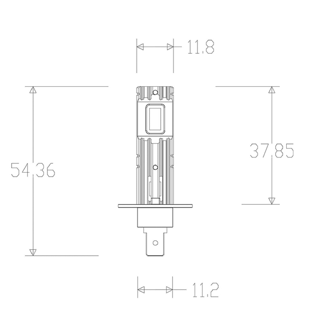 White LED 6000K H1 Bulbs Set