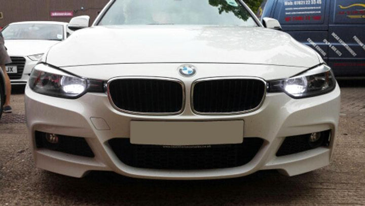 2012 - 2015 BMW F30 / F31 3 Series Halogen Headlights DRL Daytime Running Light PW24W White LED Bulbs