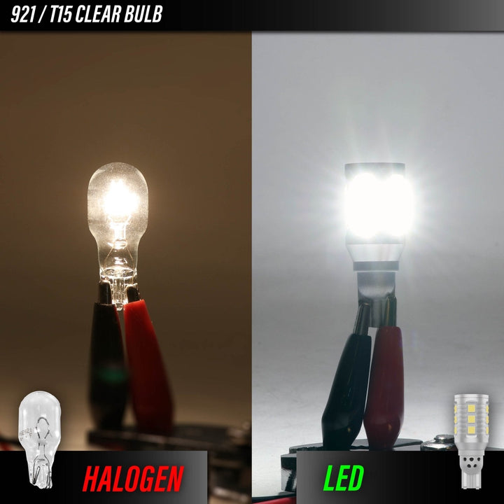 Ultra Bright Canbus LED Bulbs - 7440 / 7443 Amber Turn Signal, 921 / T15 White Reverse Backup & 194 / T10 White License Plate Bulb Set