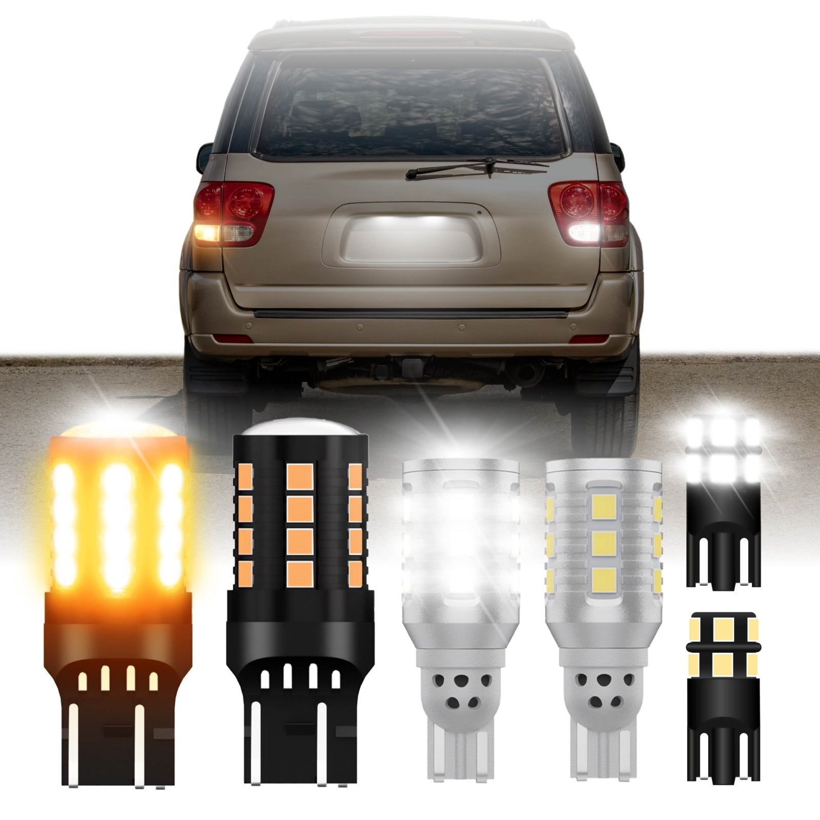 Ultra Bright Canbus LED Bulbs - 7440 / 7443 Amber Turn Signal, 921