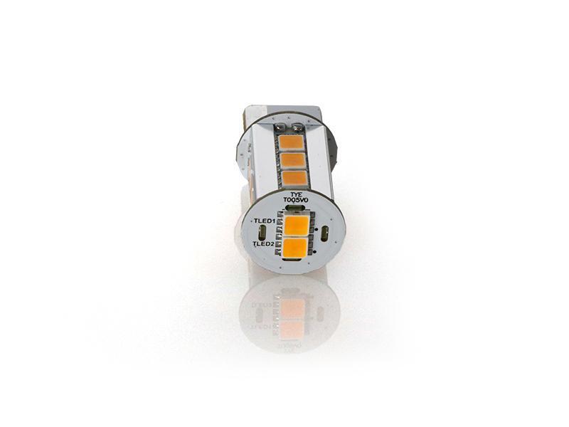 Brightest 2000 Lumen Canbus Error Free Amber LED x2 Headlight or Tail Light Turn Signal Light Bulbs Size T20 7440