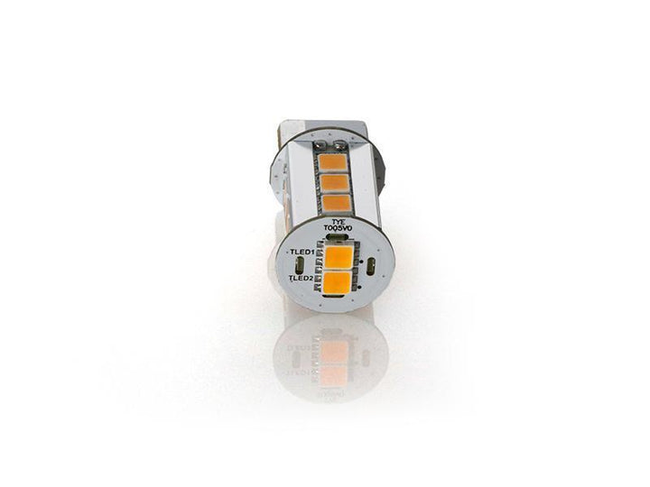 Brightest 2000 Lumen Canbus Error Free Amber LED x2 Headlight or Tail Light Turn Signal Light Bulbs Size T20 7440