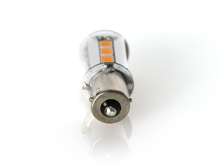 Brightest 2000 Lumen Canbus Error Free Amber LED x2 Headlight OR Rear Tail Light Turn Signal Light Bulbs Size PY21W 7507 S25 BAU15S