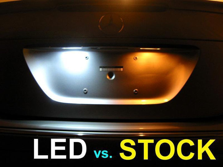 No Error CanBus LED License Bulbs For MercedesBenz Bulb Size 6418 / 6411