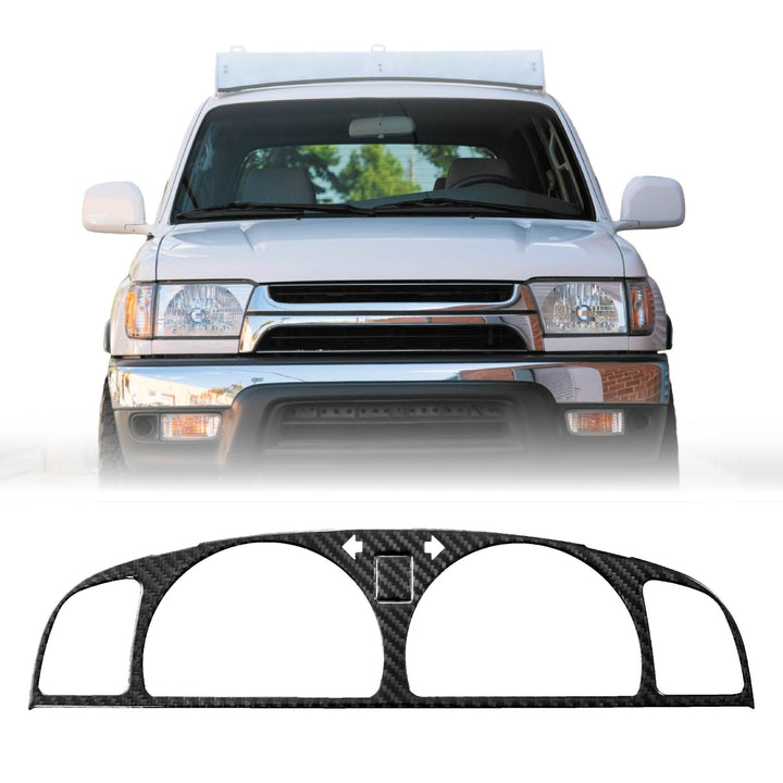 1999-2002 Toyota 4Runner Black Carbon Fiber Gauge Bezel For Instrument Cluster