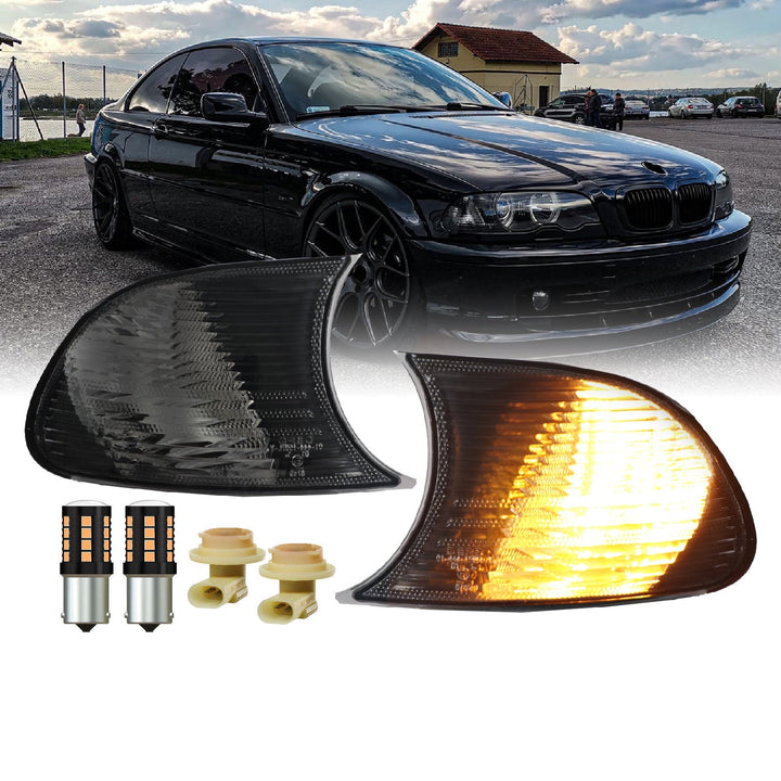 2000-2001 BMW 3 Series E46 2D / Cabrio DEPO Clip-On Clear or Smoke Corner Signal Light