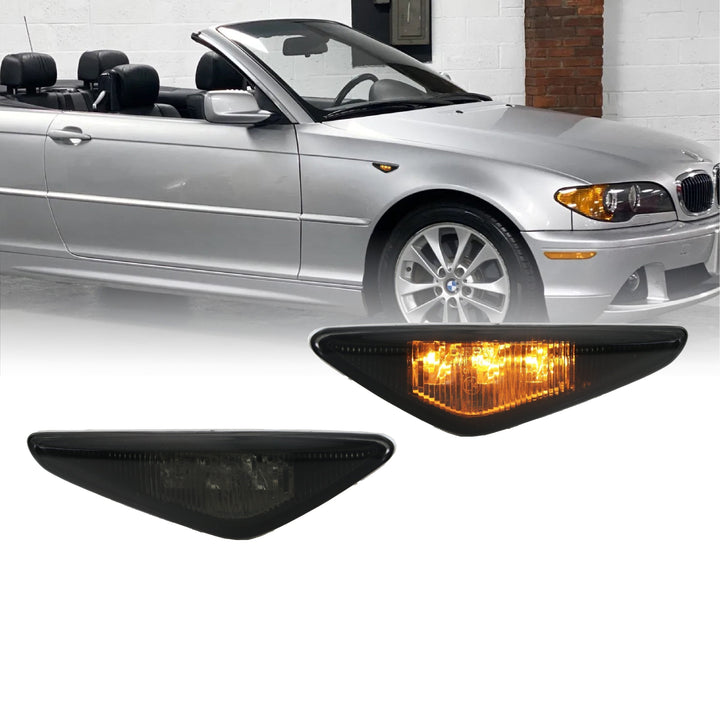 2004-2006 BMW 3 Series E46 2D/Convertible Smoke or Clear LED Fender Side Marker Light - Made by DEPO