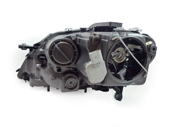 2006-2008 Mercedes Benz M Class W164 White LED Strip Chrome or Black Housing Projector Headlight For Stock Halogen Model - Made by DEPO