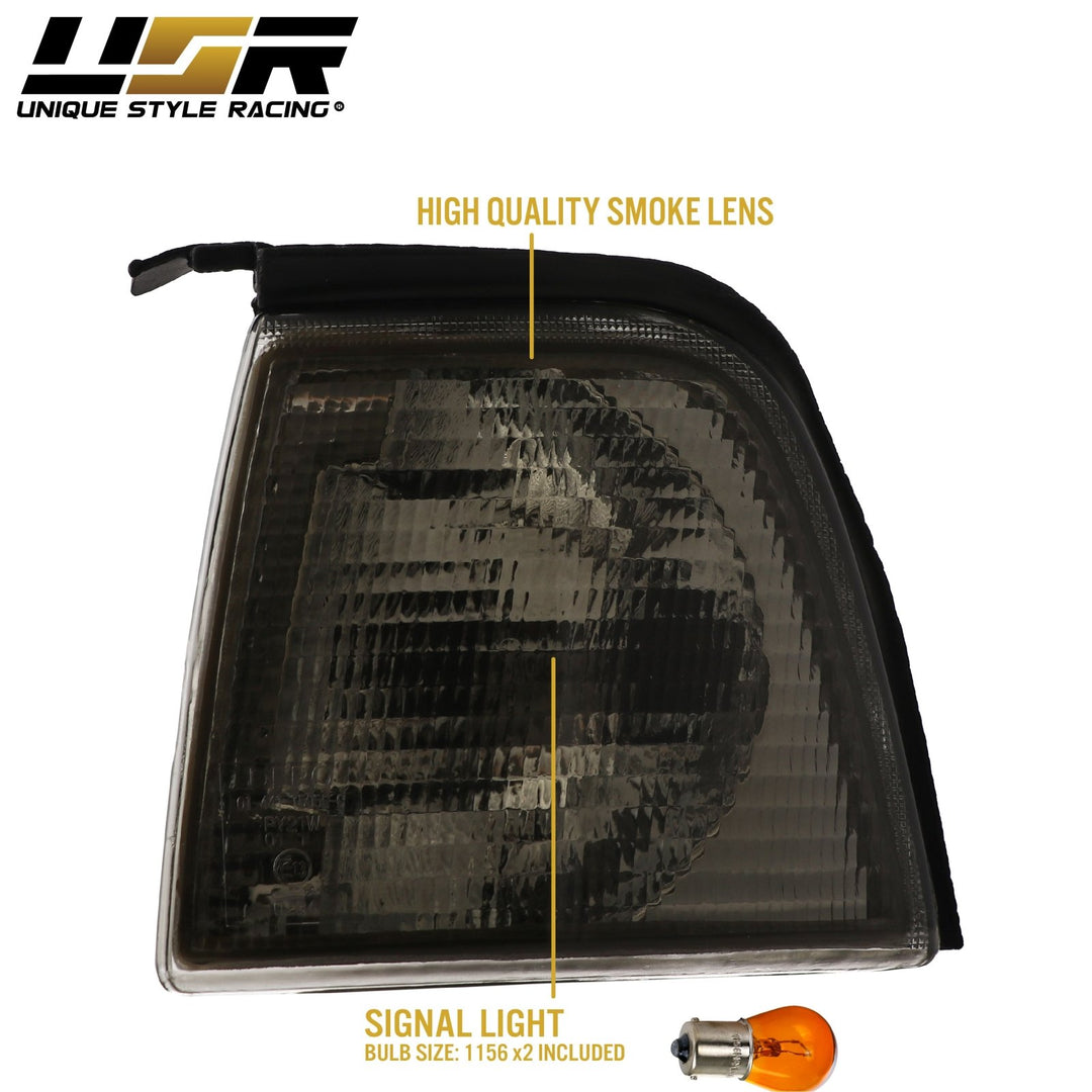 1989-1991 Audi 80 / 90 / B3 / B4 Smoke Lens Front Corner Signal Light