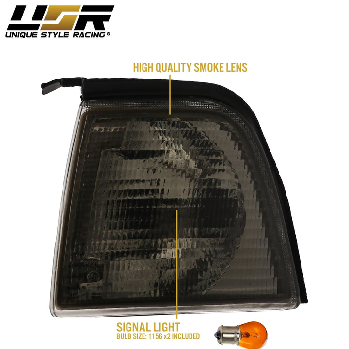 1989-1991 Audi 80 / 90 / B3 / B4 Smoke Lens Front Corner Signal Light