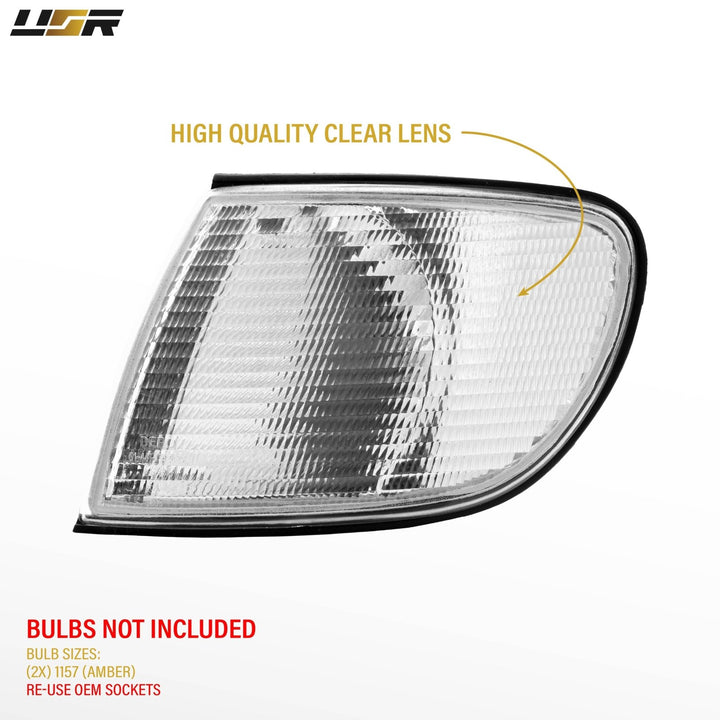 1995-1997 Audi A6 / S6 All Clear Lens Corner Signal Lights