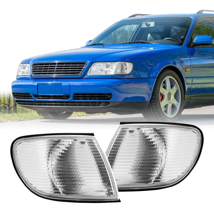 1995-1997 Audi A6 / S6 All Clear Lens Corner Signal Lights
