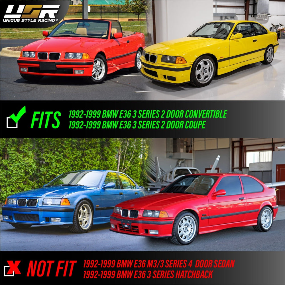 1992-1999 BMW E36 3 Series 2D Coupe & Convertible Euro Clear / Smoke / Dark Smoke Lens Corner Lights

#lens-color_clear-lens