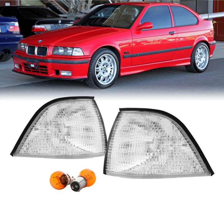 1992-1999 BMW E36 3 Series 3D / 4D Sedan Euro Clear or Smoke Lens Corner Lights

#lens-color_clear-lens