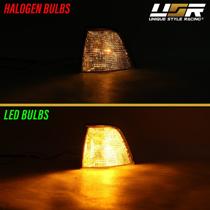 1992-1999 BMW E36 3 Series 3D / 4D Sedan Euro Clear or Smoke Lens Corner Lights

#lens-color_clear-lens-with-led-bulbs