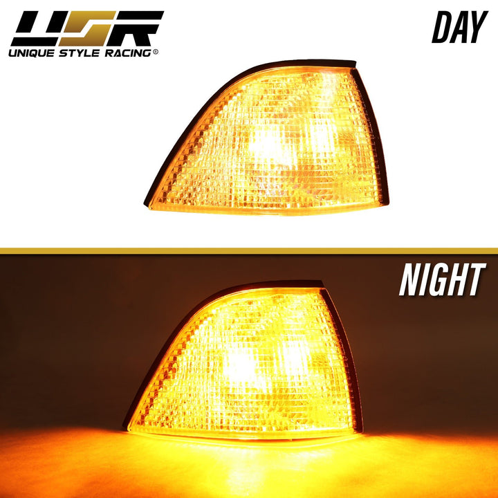 1992-1999 BMW E36 3 Series 3D / 4D Sedan Euro Clear or Smoke Lens Corner Lights

#lens-color_clear-lens-with-led-bulbs