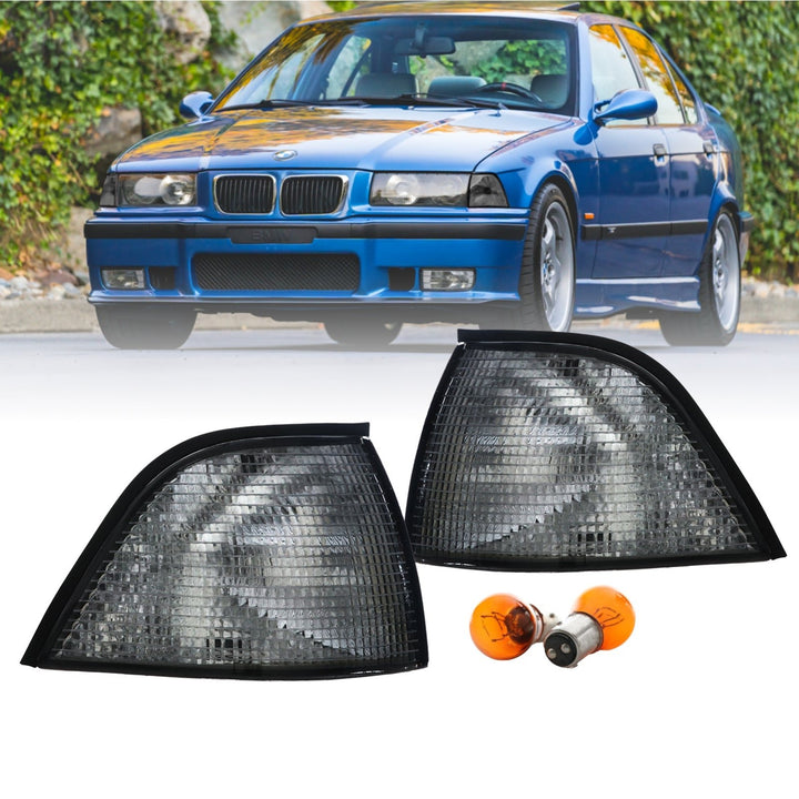 1992-1999 BMW E36 3 Series 3D / 4D Sedan Euro Clear or Smoke Lens Corner Lights

#lens-color_smoke-lens