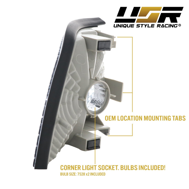 1992-1999 BMW E36 3 Series 3D / 4D Sedan Euro Clear or Smoke Lens Corner Lights

#lens-color_smoke-lens