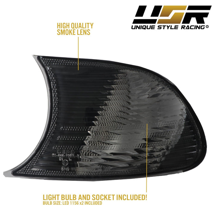 2000 - 2001 BMW 3 Series E46 2D / Cabrio ClipOn Clear or Smoke Corner Signal Light