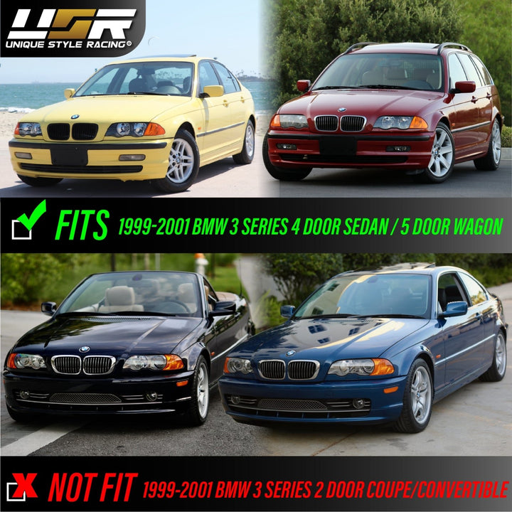 1992 - 2001 BMW 3 Series E46 E 46 4D Sedan & 5D Wagon Clear OR Smoke Lens Front Corner Signal Light

#lens-color_clear-lens-with-led-bulbs