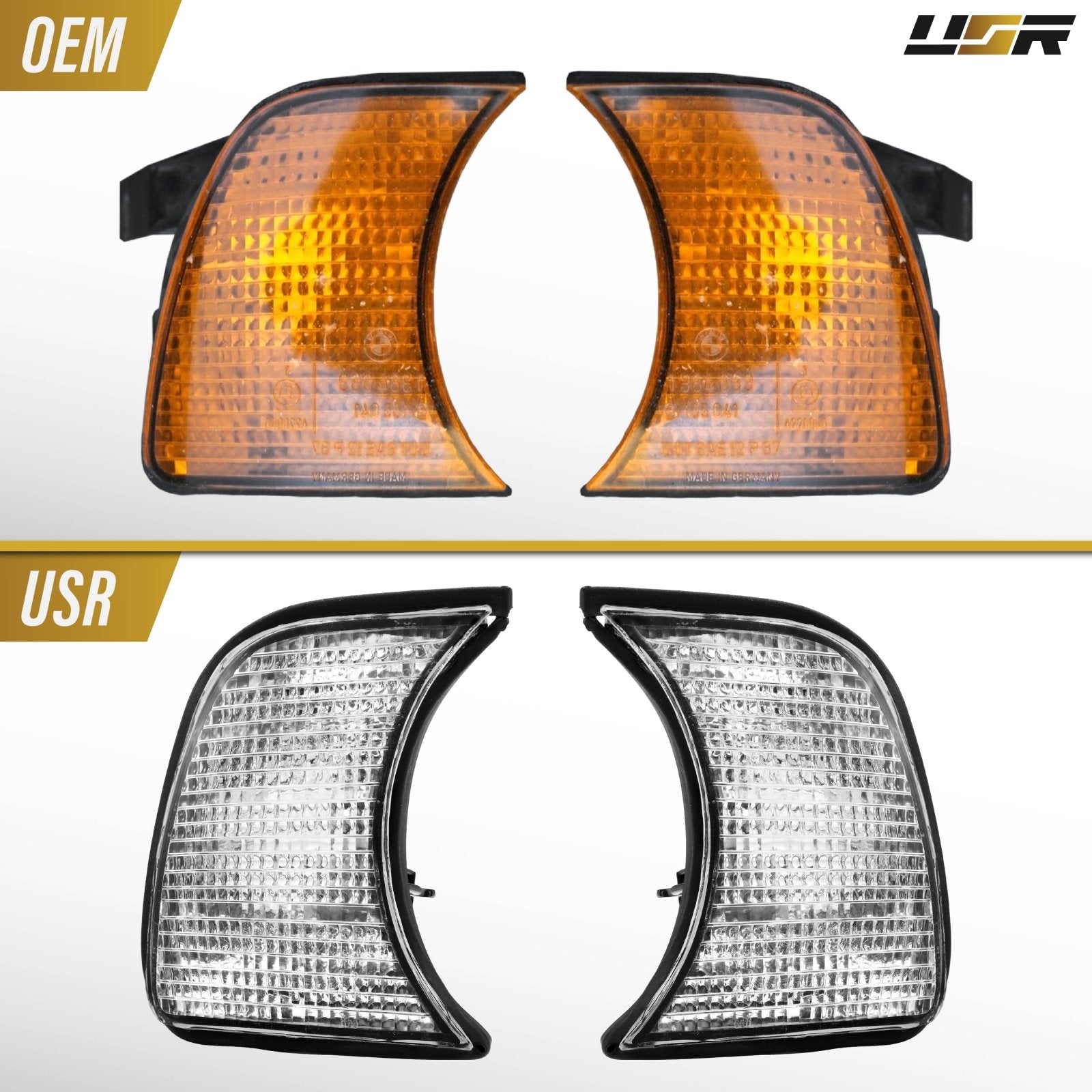 1989-1996 BMW E34 5 Series Clear Lens Corner Signal Light – Unique