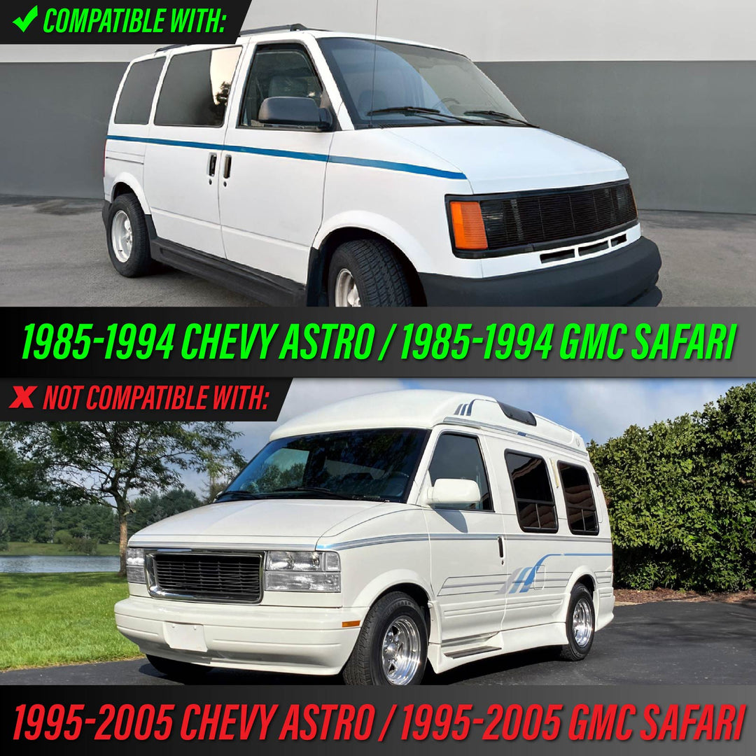 1985 - 1994 Chevrolet Astro & GMC Safari Van Euro Clear Lens Corner Signal Lights