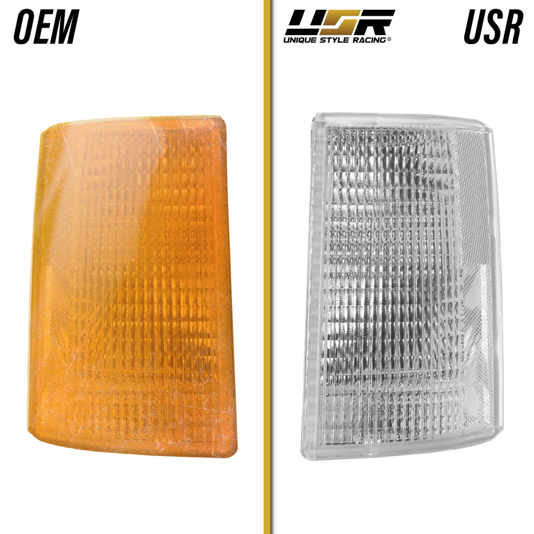 1985 - 1994 Chevrolet Astro & GMC Safari Van Euro Clear Lens Corner Signal Lights