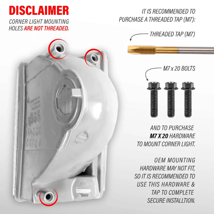 1985 - 1994 Chevrolet Astro & GMC Safari Van Euro Clear Lens Corner Signal Lights