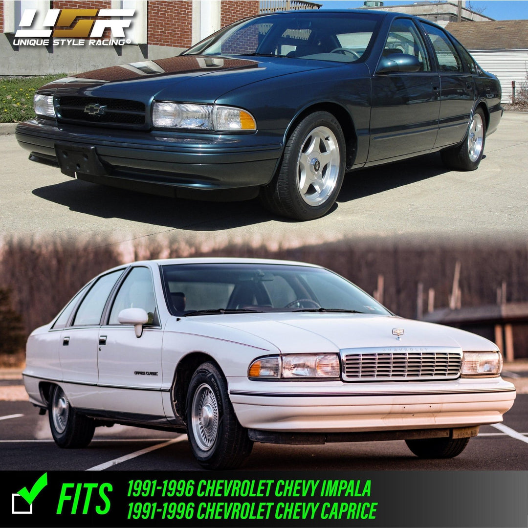 1991 - 1996 Chevrolet Impala SS / Caprice Clear Lens Corner Lights