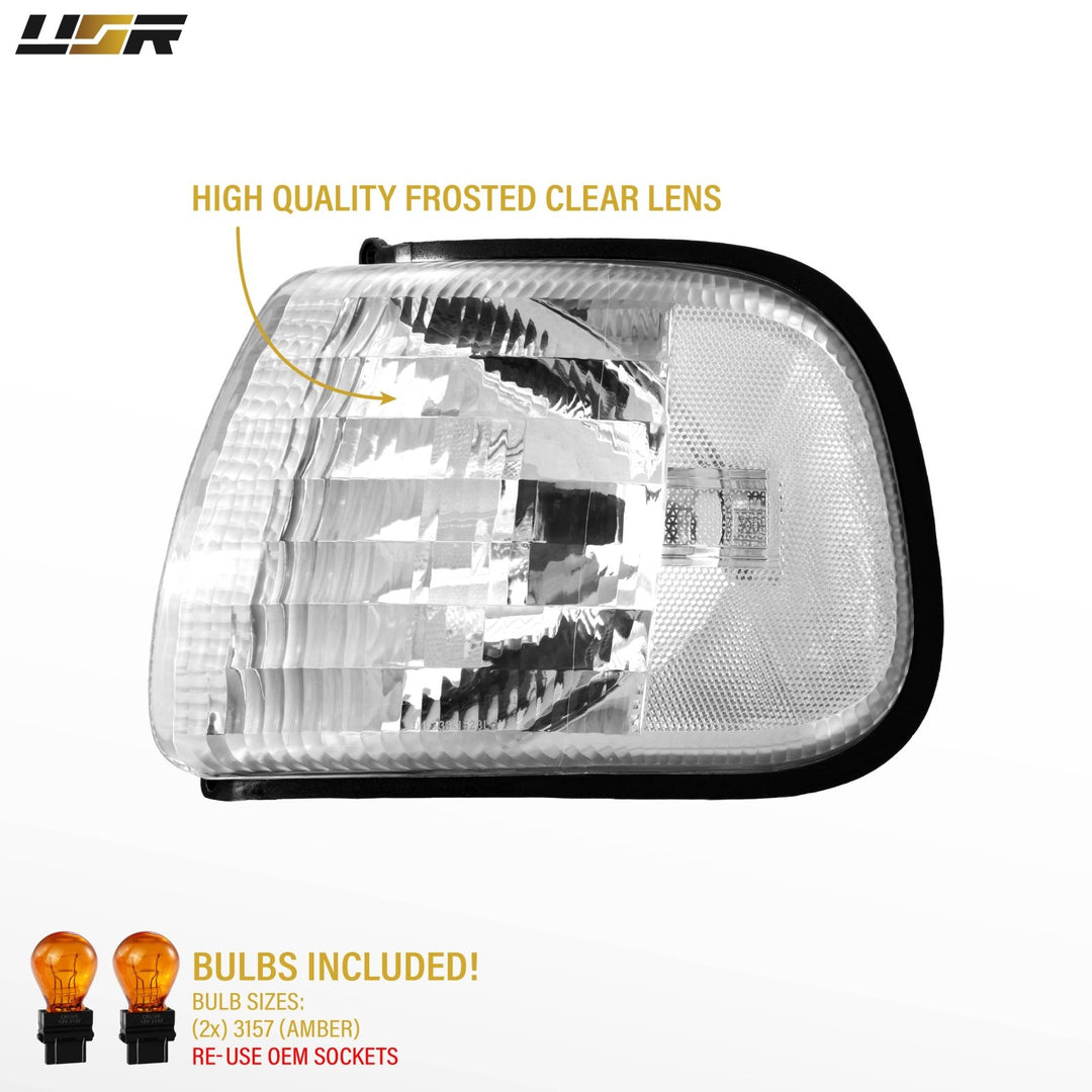 1998-2003 Ram 1500 2500 3500 All Clear Lens Corner Lights