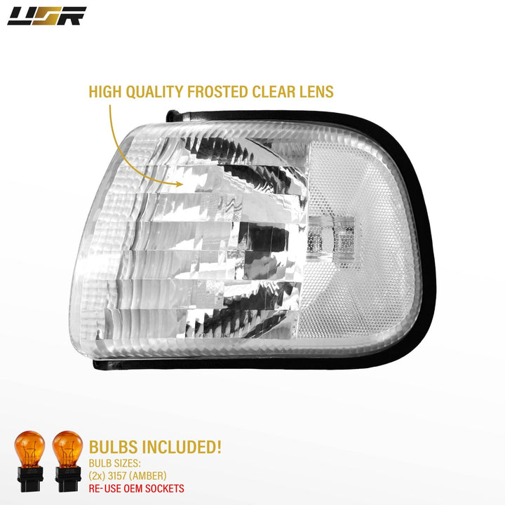 1998-2003 Ram 1500 2500 3500 All Clear Lens Corner Lights