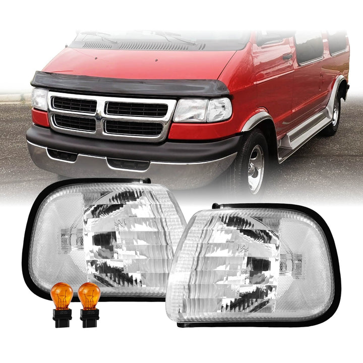 1998-2003 Ram 1500 2500 3500 All Clear Lens Corner Lights