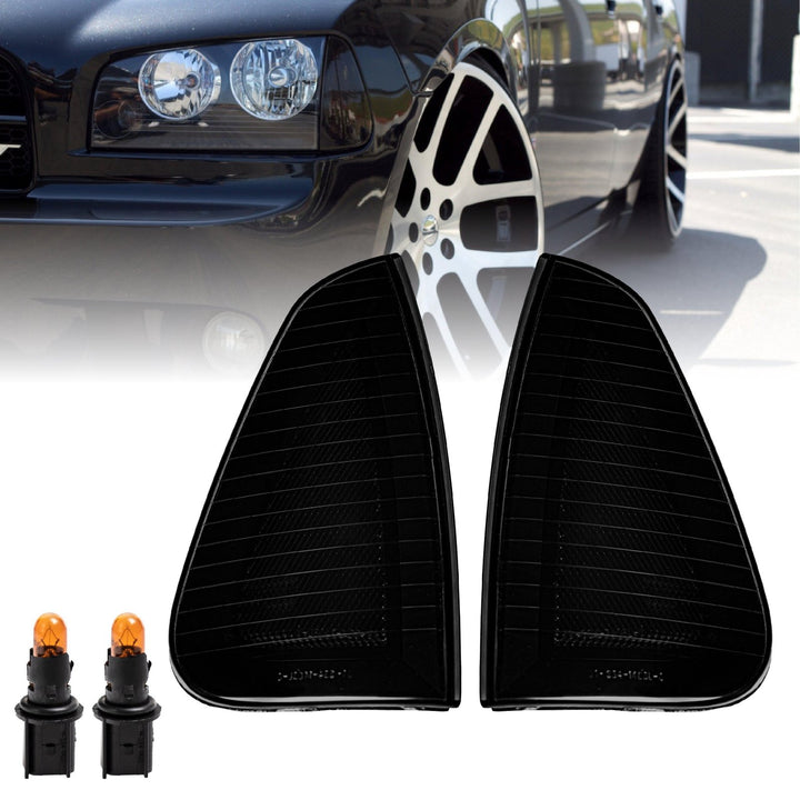 2006 - 2010 Dodge Charger Chrome Housing Clear Or Black Housing Smoke Corner Lights