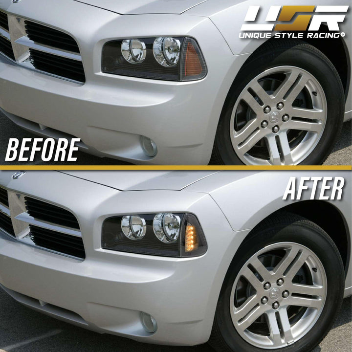 2006 - 2010 Dodge Charger SE / SXT / R/T Clear or Smoke Lens LED Corner Lights