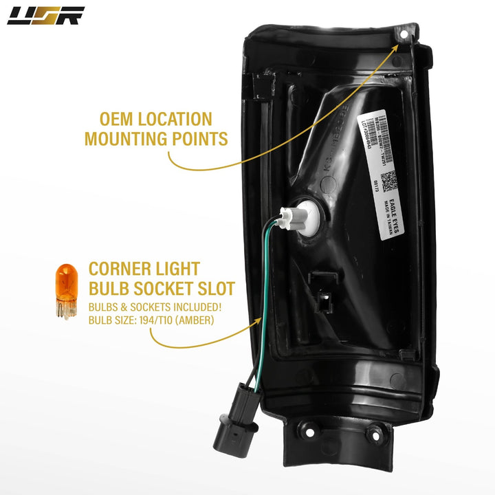 1987 - 1993 Dodge Ram 50 All Clear Lens Corner Lights
