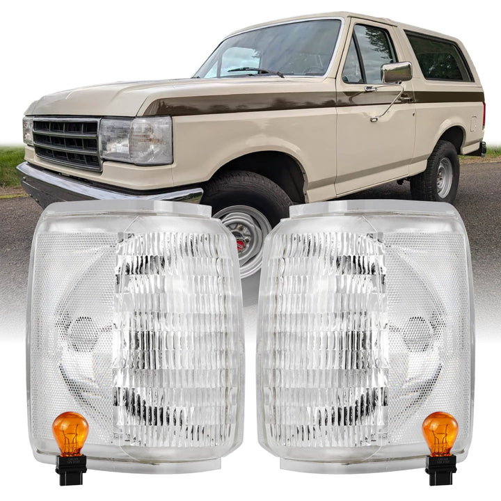 1987 - 1991 Ford Bronco, F - 150, F - 250, F - 350 All Clear Lens Corner Light